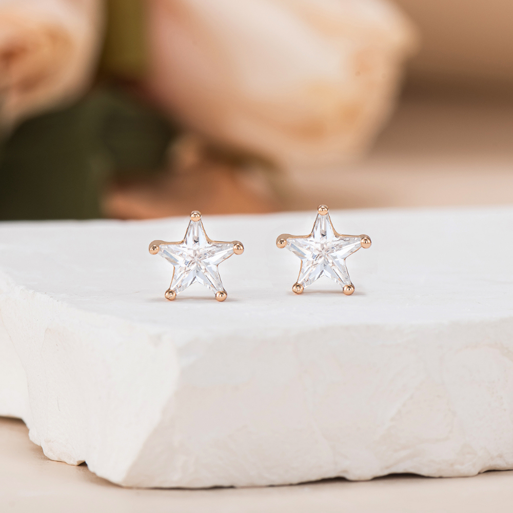 Aster Star Stud Earrings