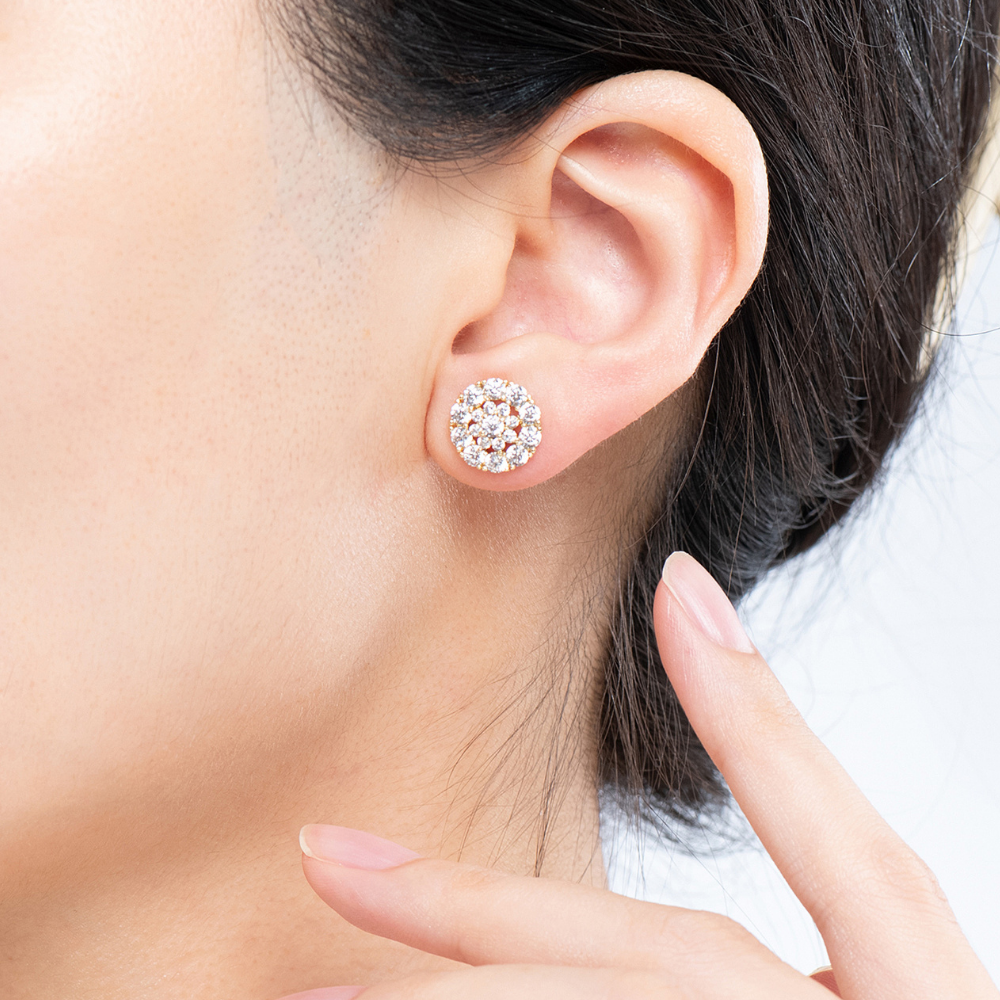 Charmaine Flower Stud Earrings