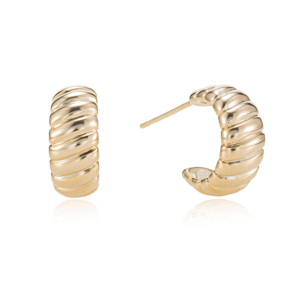 Juno Croissant Half Hoop Earrings