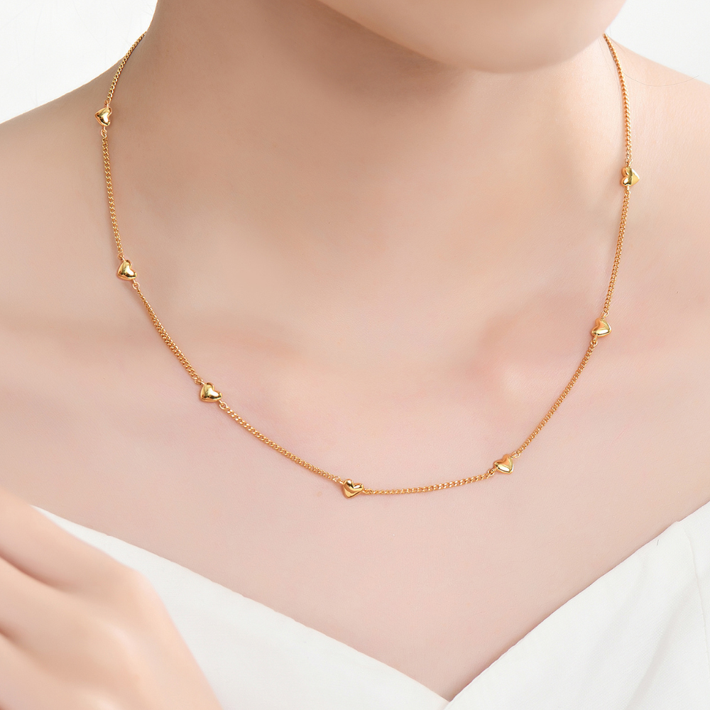 Andrea Heart Chain Necklace