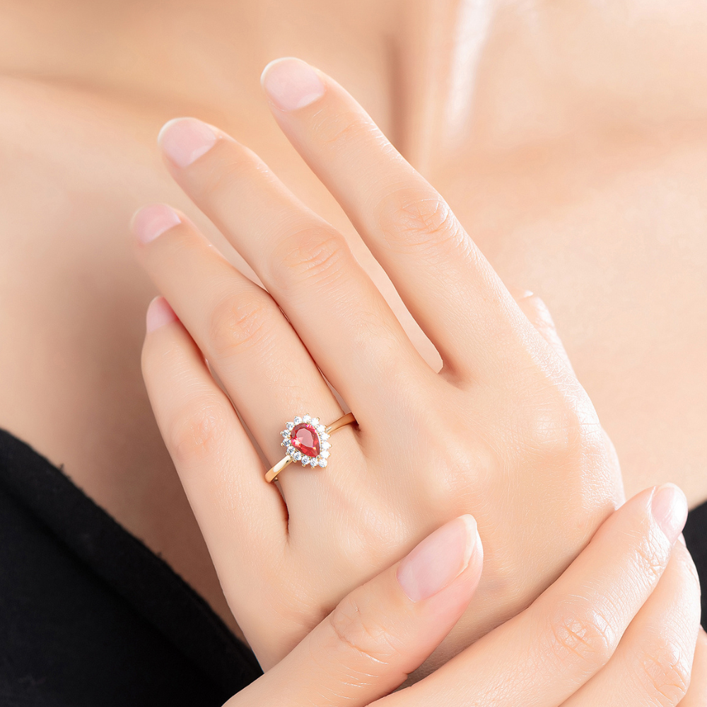 Maia Teardrop Ring