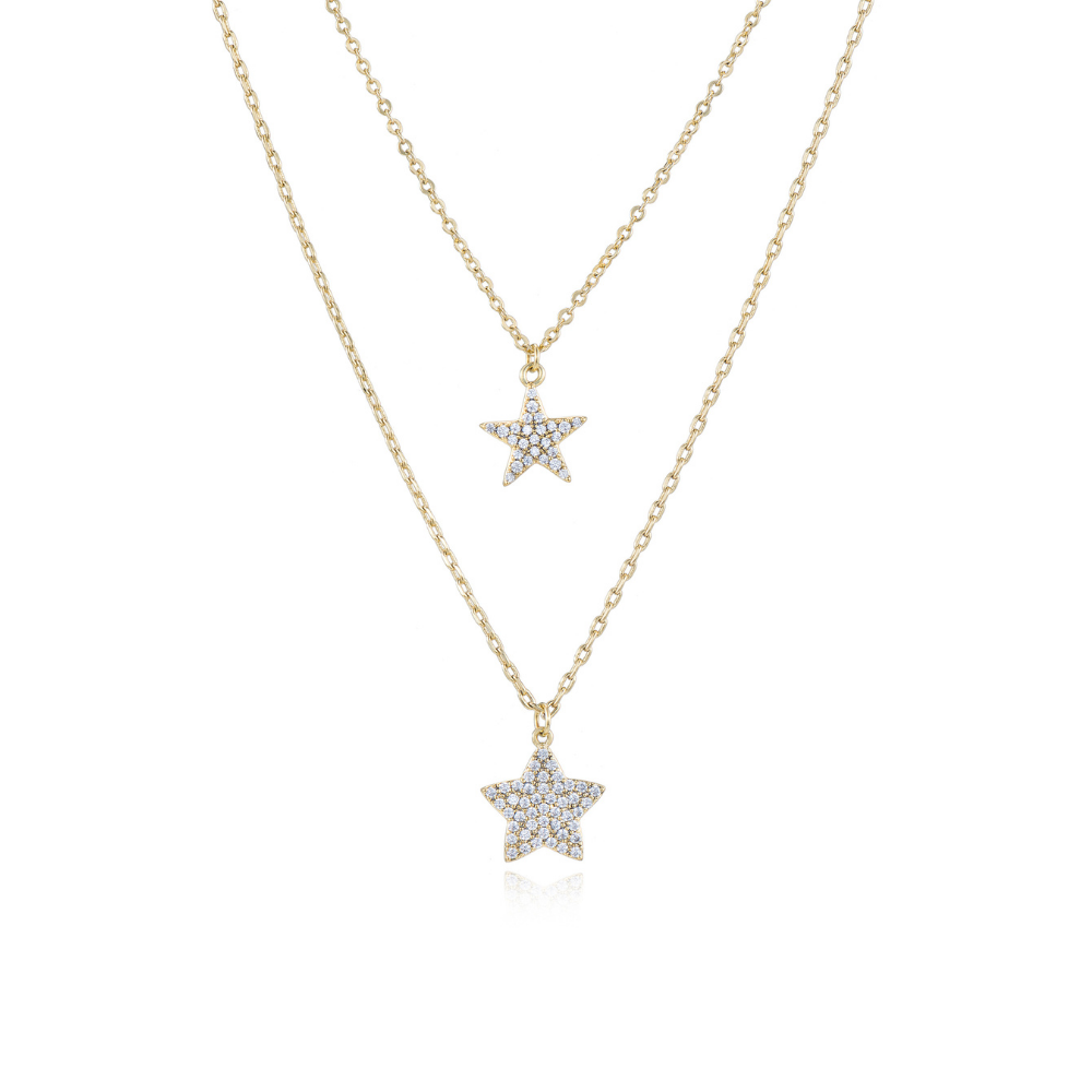 Melina Star Layered Necklace