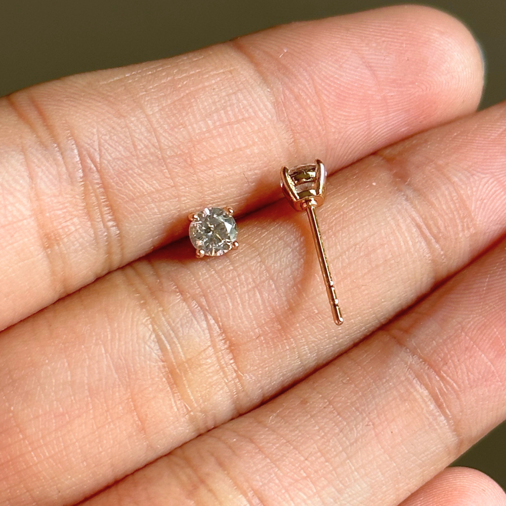 4mm Petit Stud Earrings