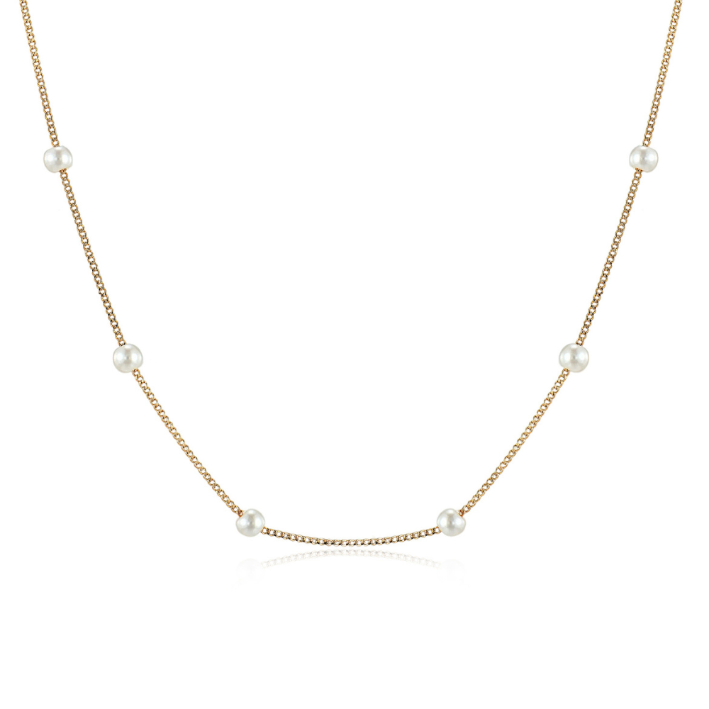 Diana Pearl Chain Necklace