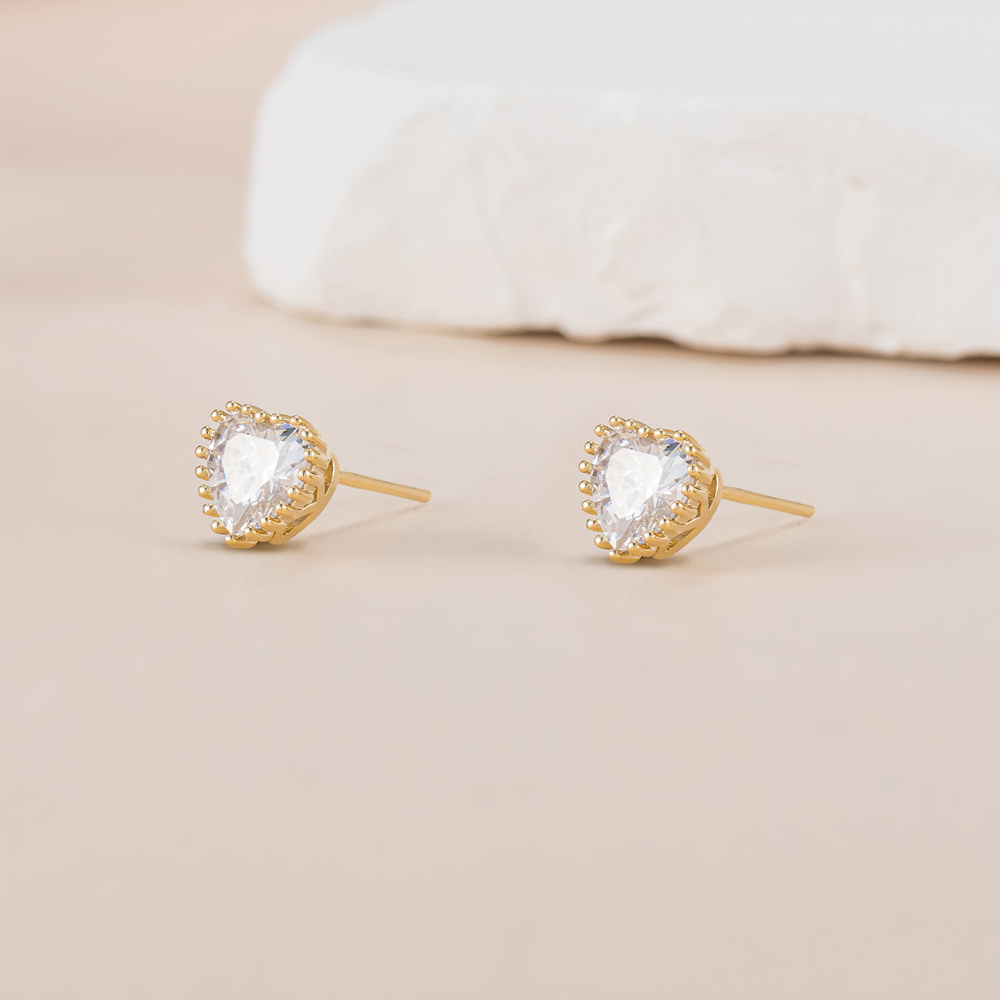 Rylee Heart Stud Earrings