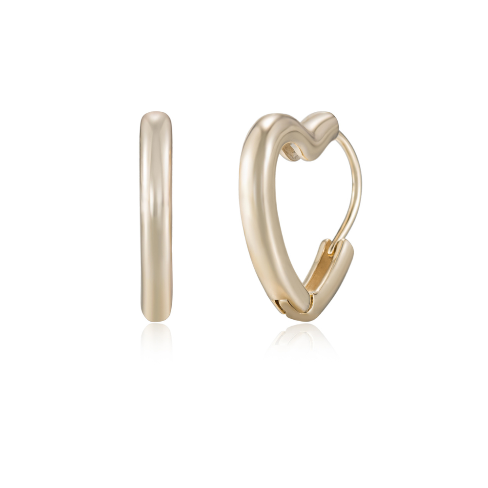 Liv Heart Hoop Earrings