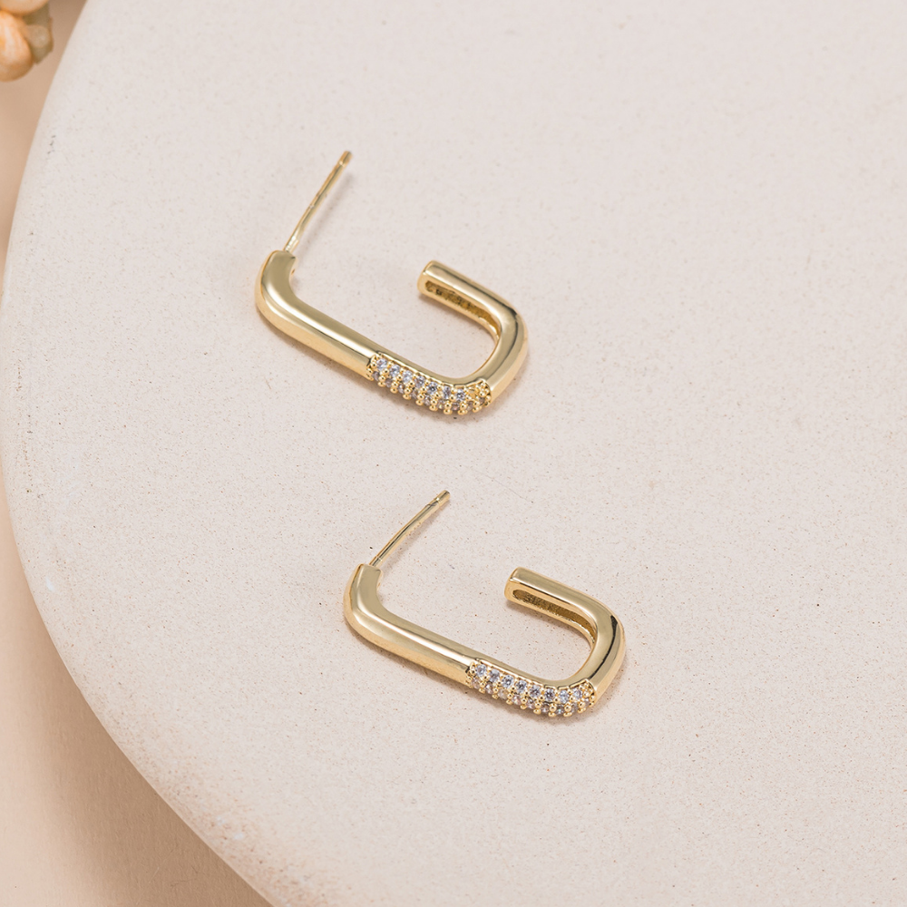 Gail Half Hoop Earrings