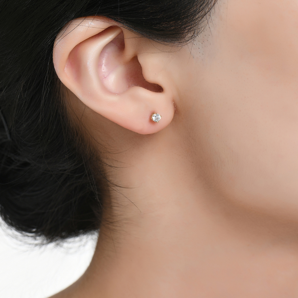 4mm Petit Stud Earrings