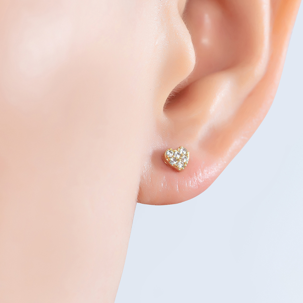 Millie Heart Stud Earrings