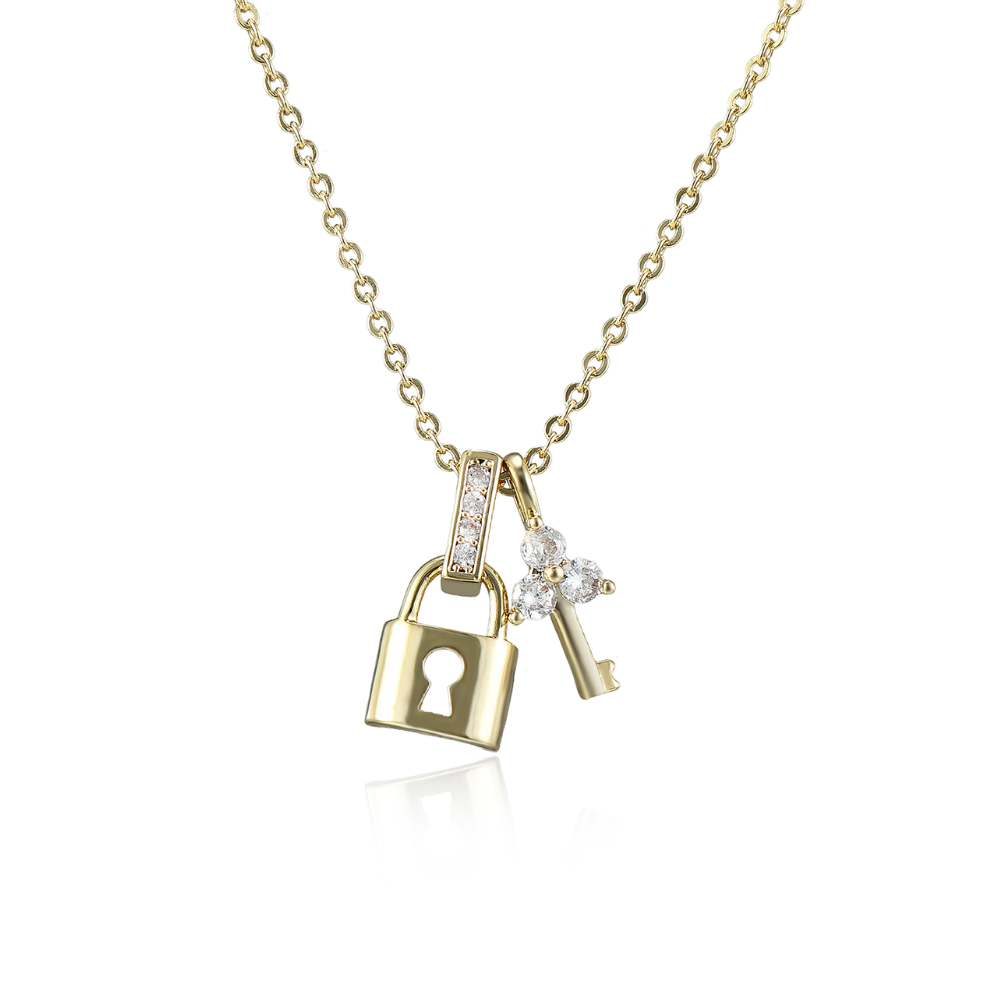 Lock Key Necklace