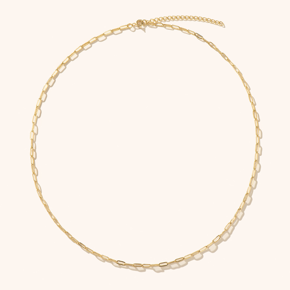 Stainless Steel Jasmin Paperclip Necklace
