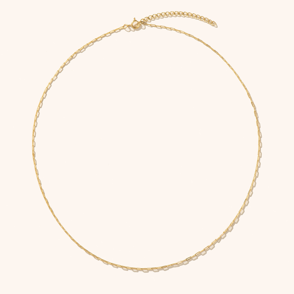 Stainless Steel Jasmin Paperclip Necklace
