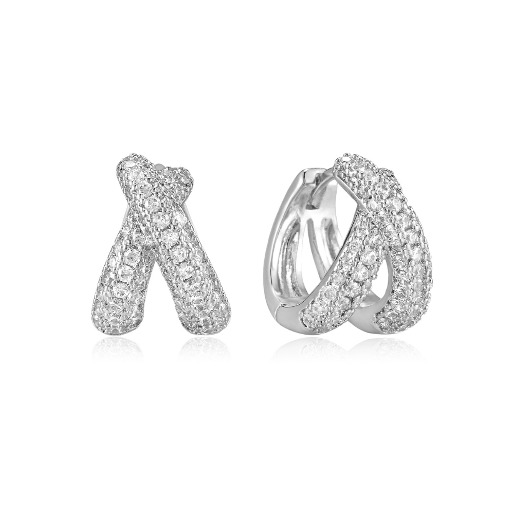 Noeme X Hoop Earrings