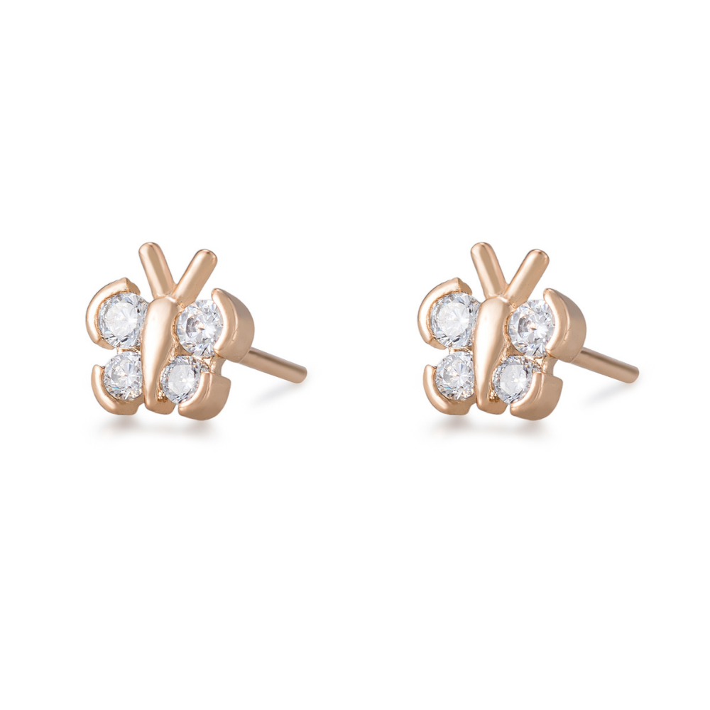 Tatianna Butterfly Accent Studs - Petite