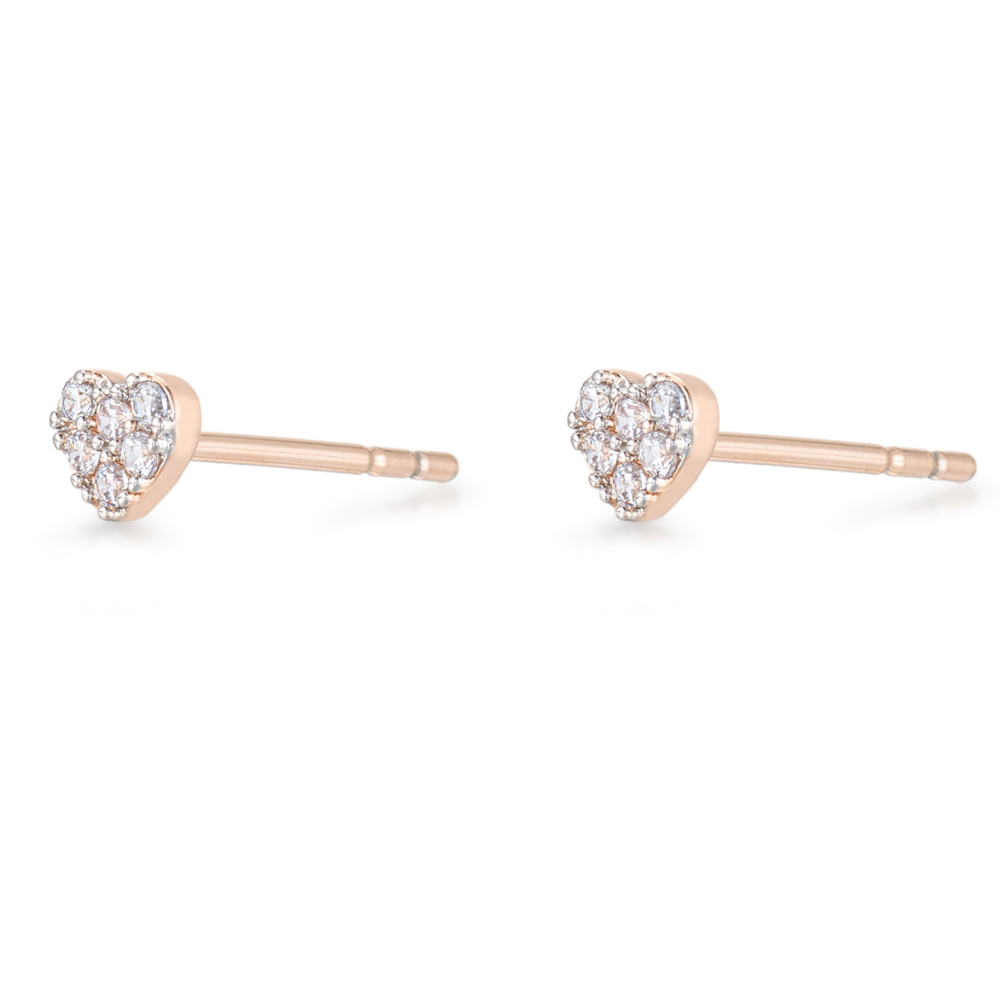 Millie Heart Stud Earrings