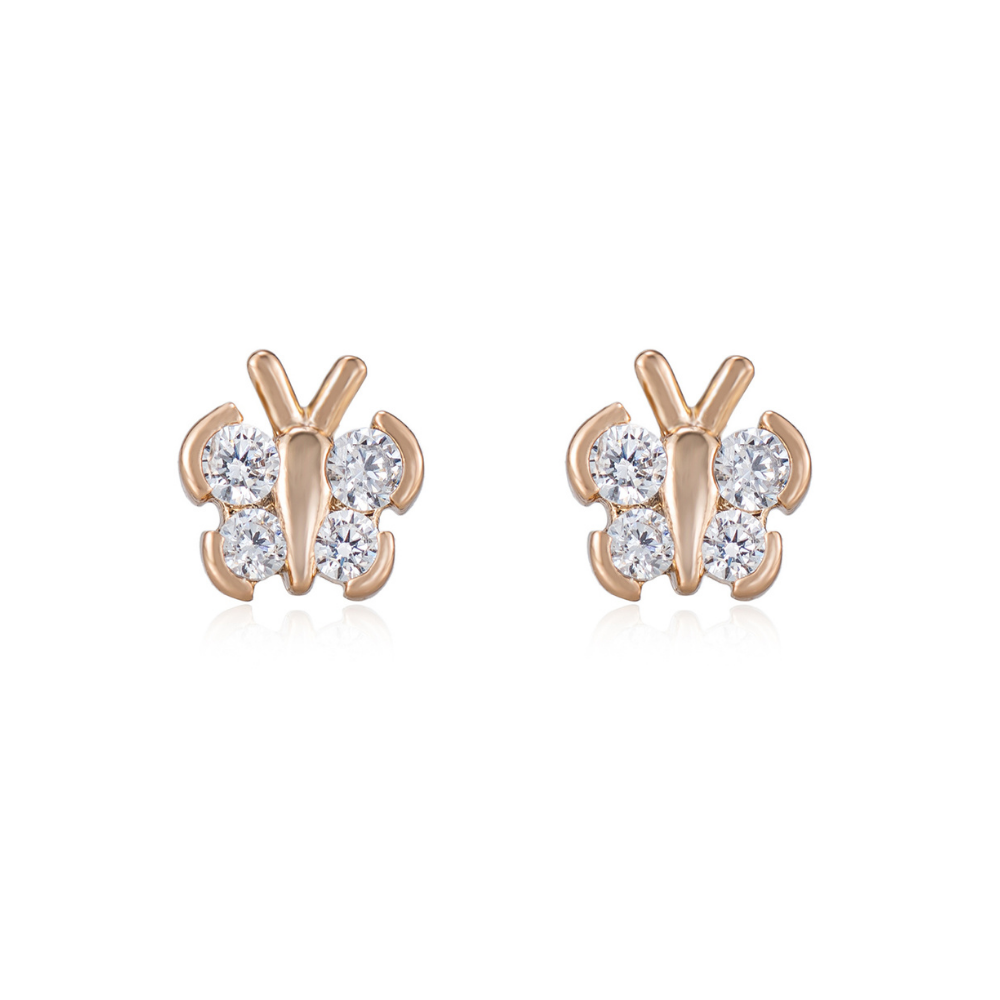 Tatianna Butterfly Accent Studs - Petite