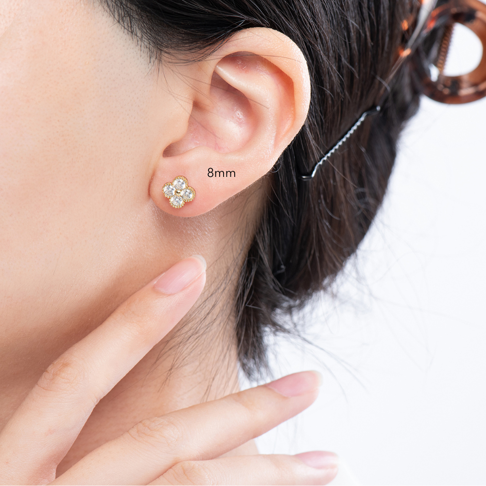 Maxine Clover Stud Earrings