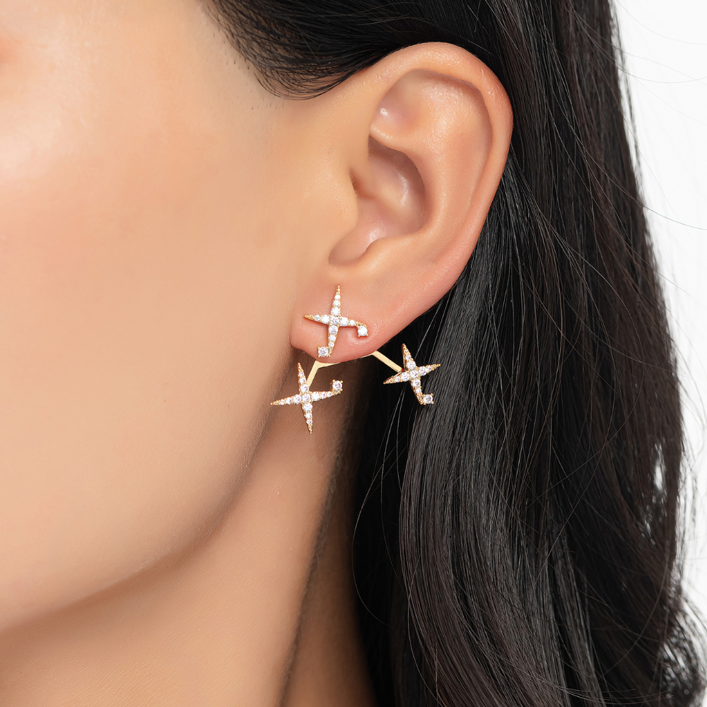 Nuri Star Drop Earrings
