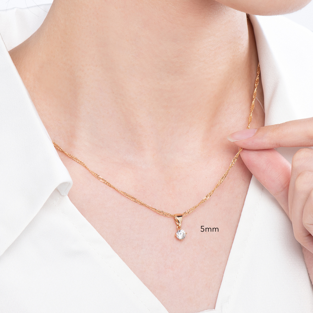Nicole Solitaire Necklace