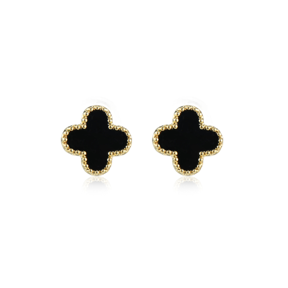 Micro Clover Stud Earrings