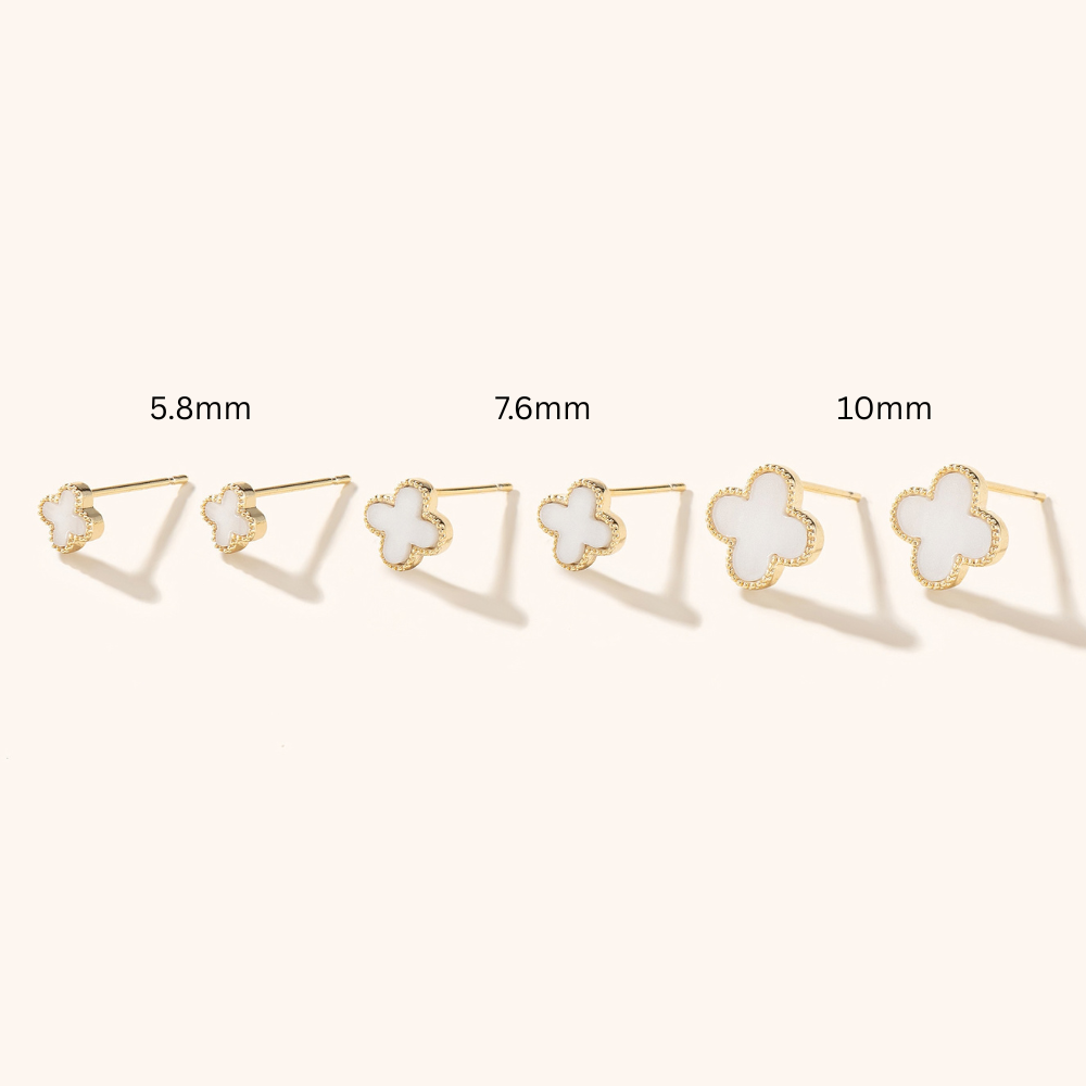 Micro Clover Stud Earrings