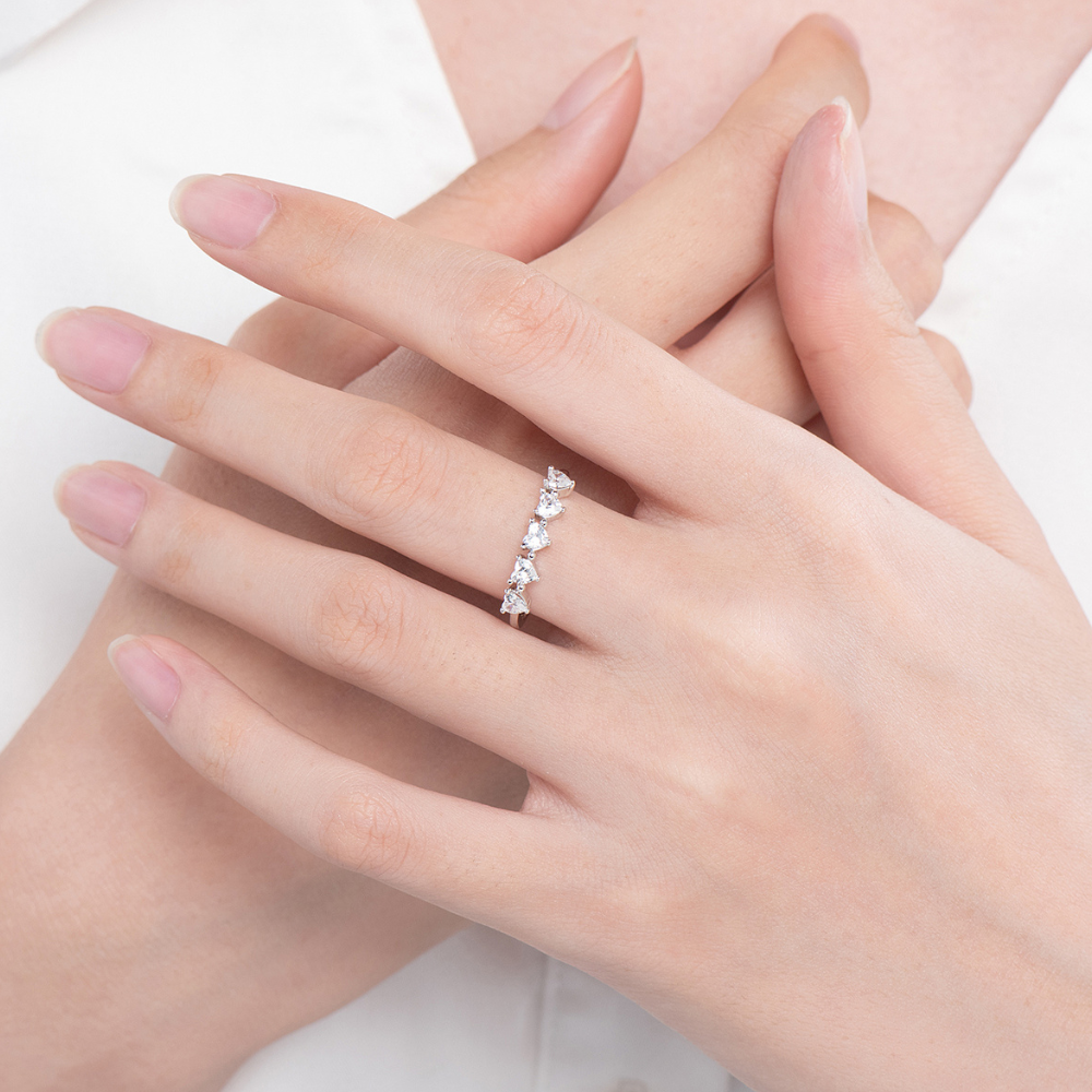 Connected Hearts Eternity Ring