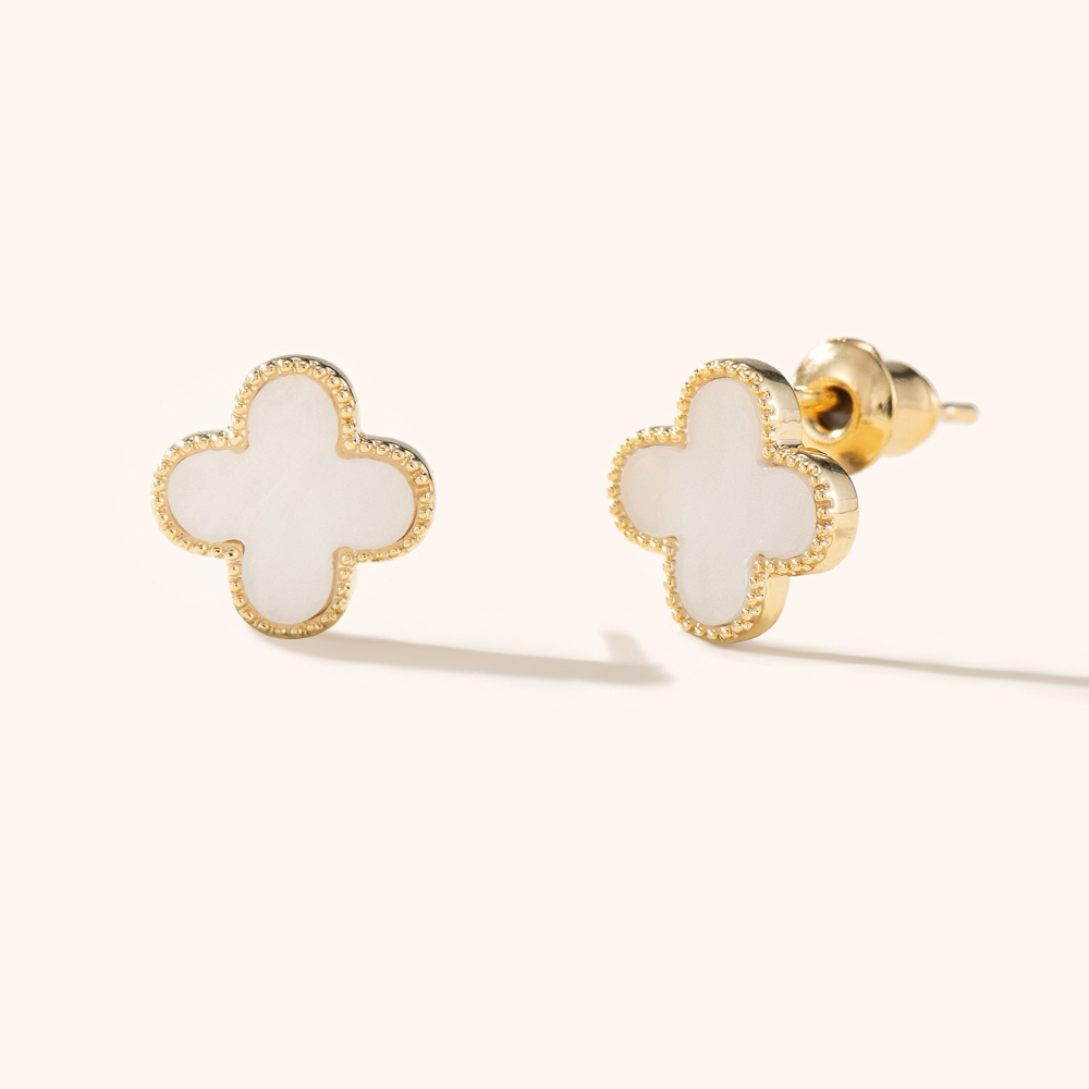 Micro Clover Stud Earrings
