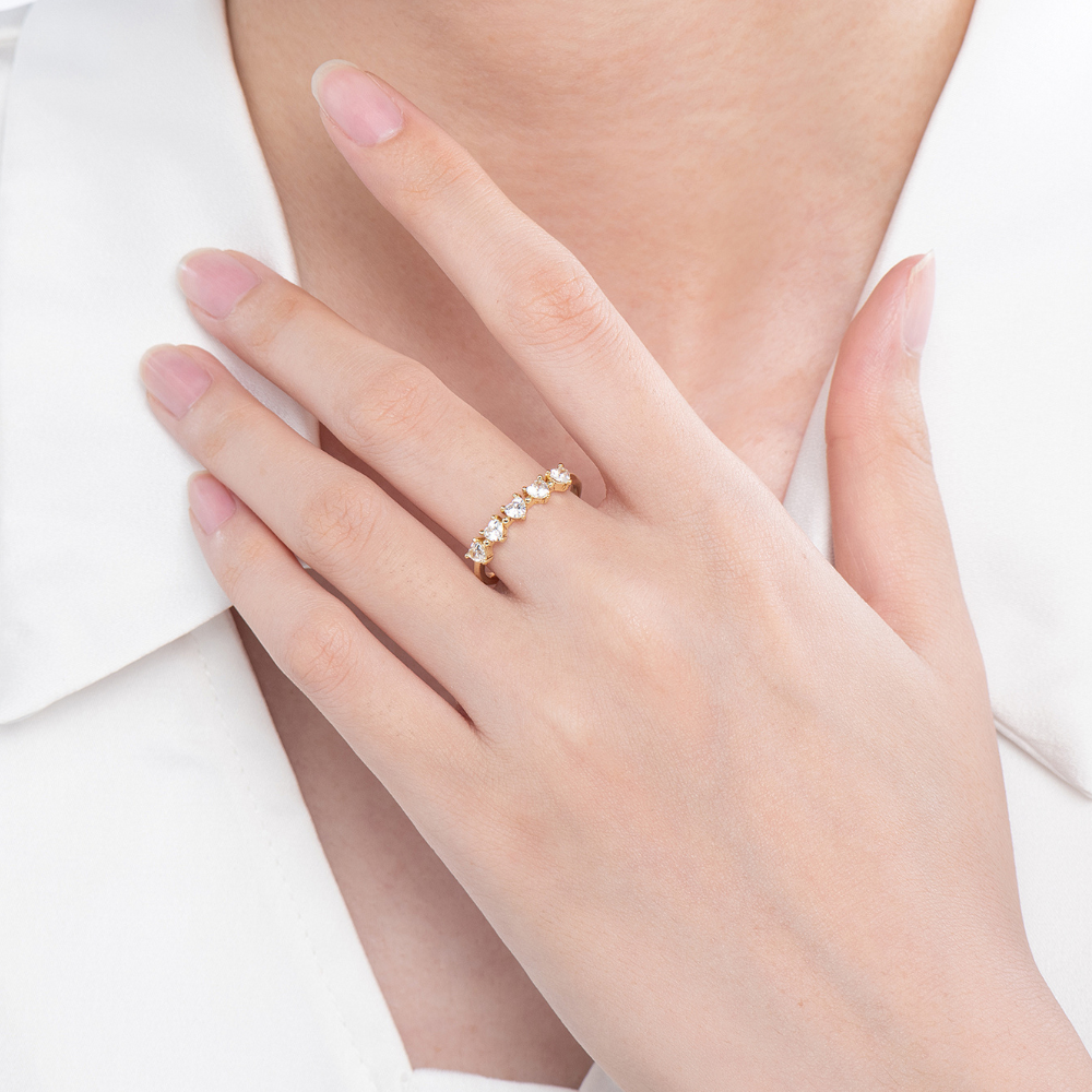 Connected Hearts Eternity Ring