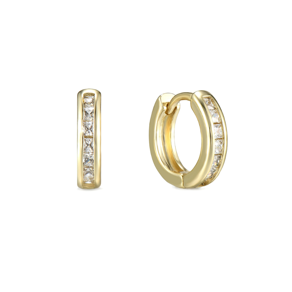 Dia Micro Hoop Earrings