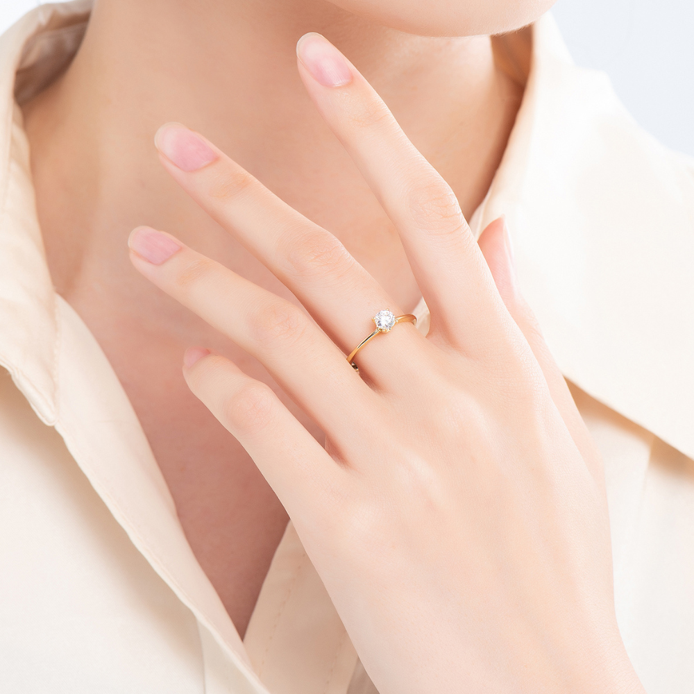 Angela Solitaire Ring