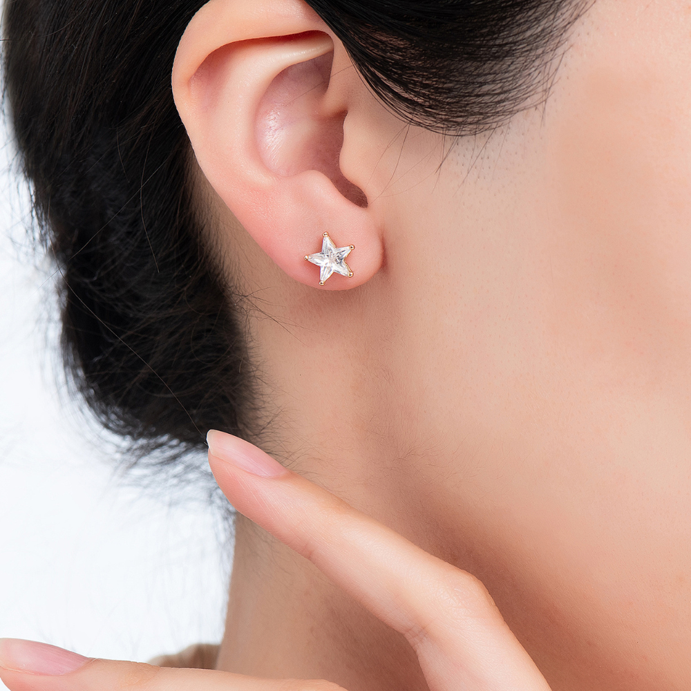 Aster Star Stud Earrings