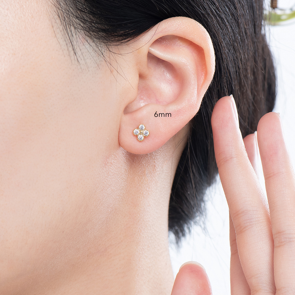 Maxine Clover Stud Earrings