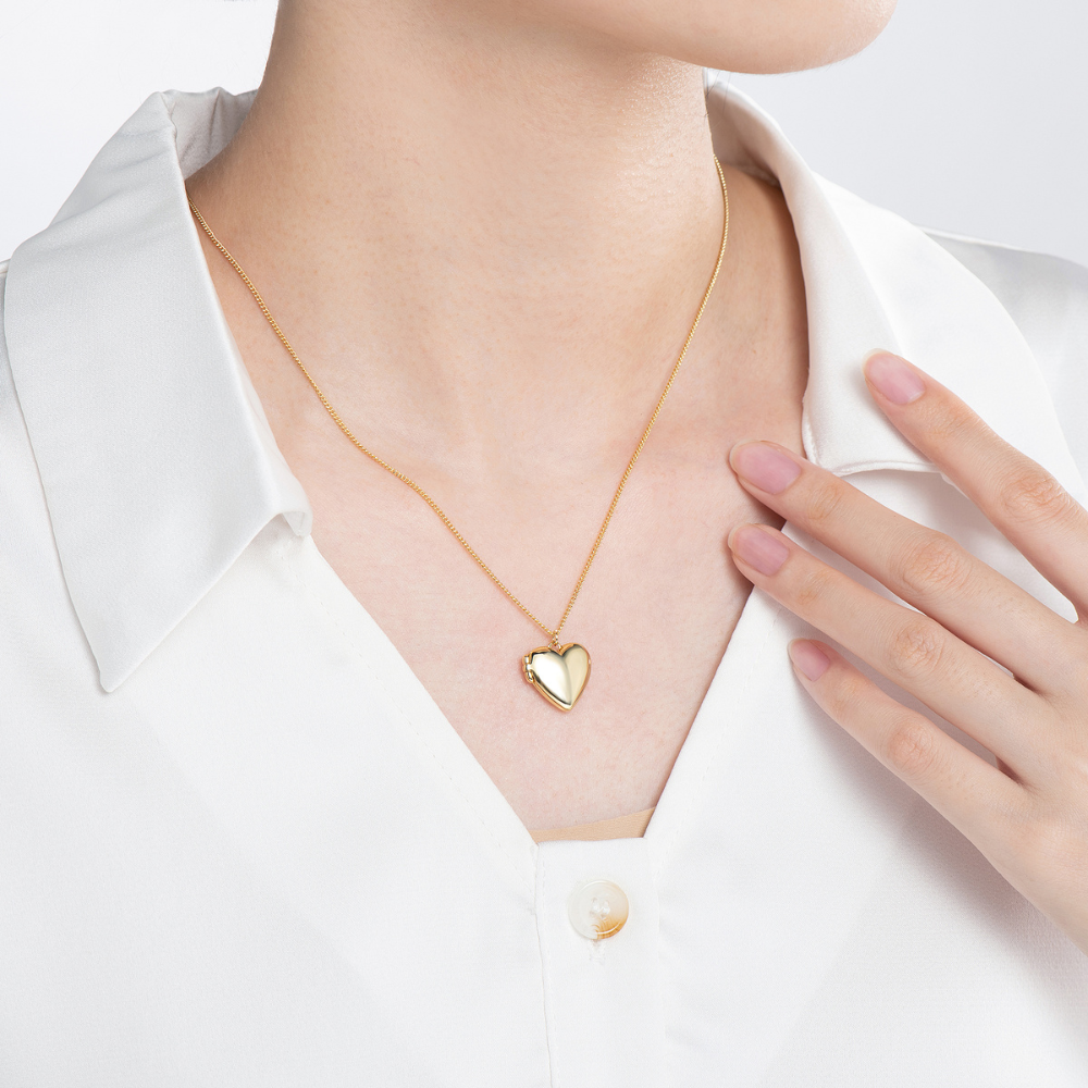 Gold Plated Heart Locket - Mother's Day Gift Set
