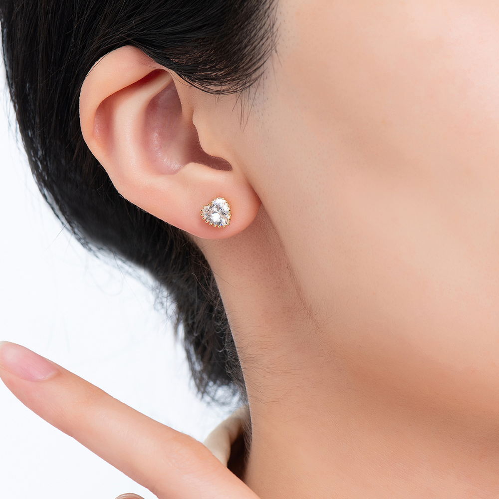 Rylee Heart Stud Earrings