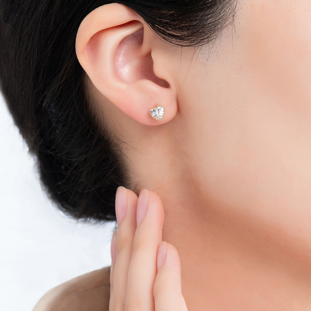 Rylee Heart Stud Earrings