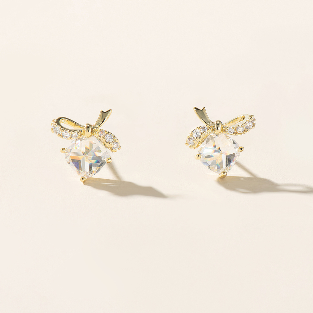 Iris Stud Earrings - 925 Silver Post