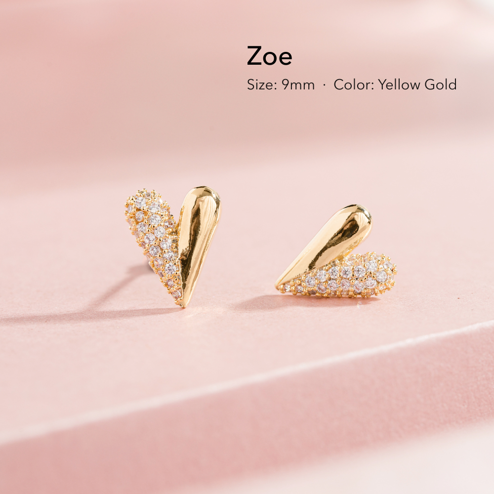 Heart Stud Earrings