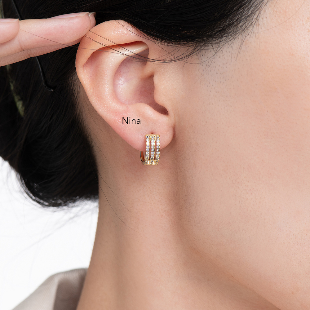 Classic Minimalist Daily Wear Hoop Earrings