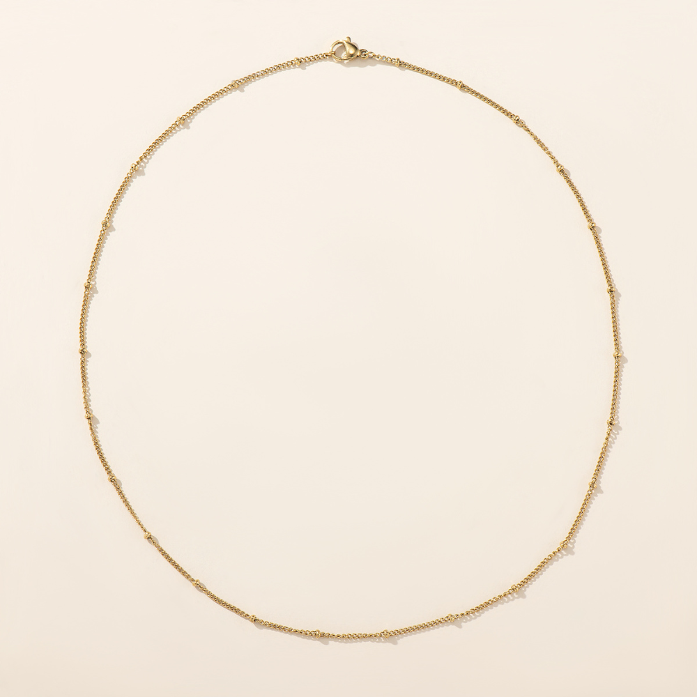 Stainless Steel Bead Chain Necklace