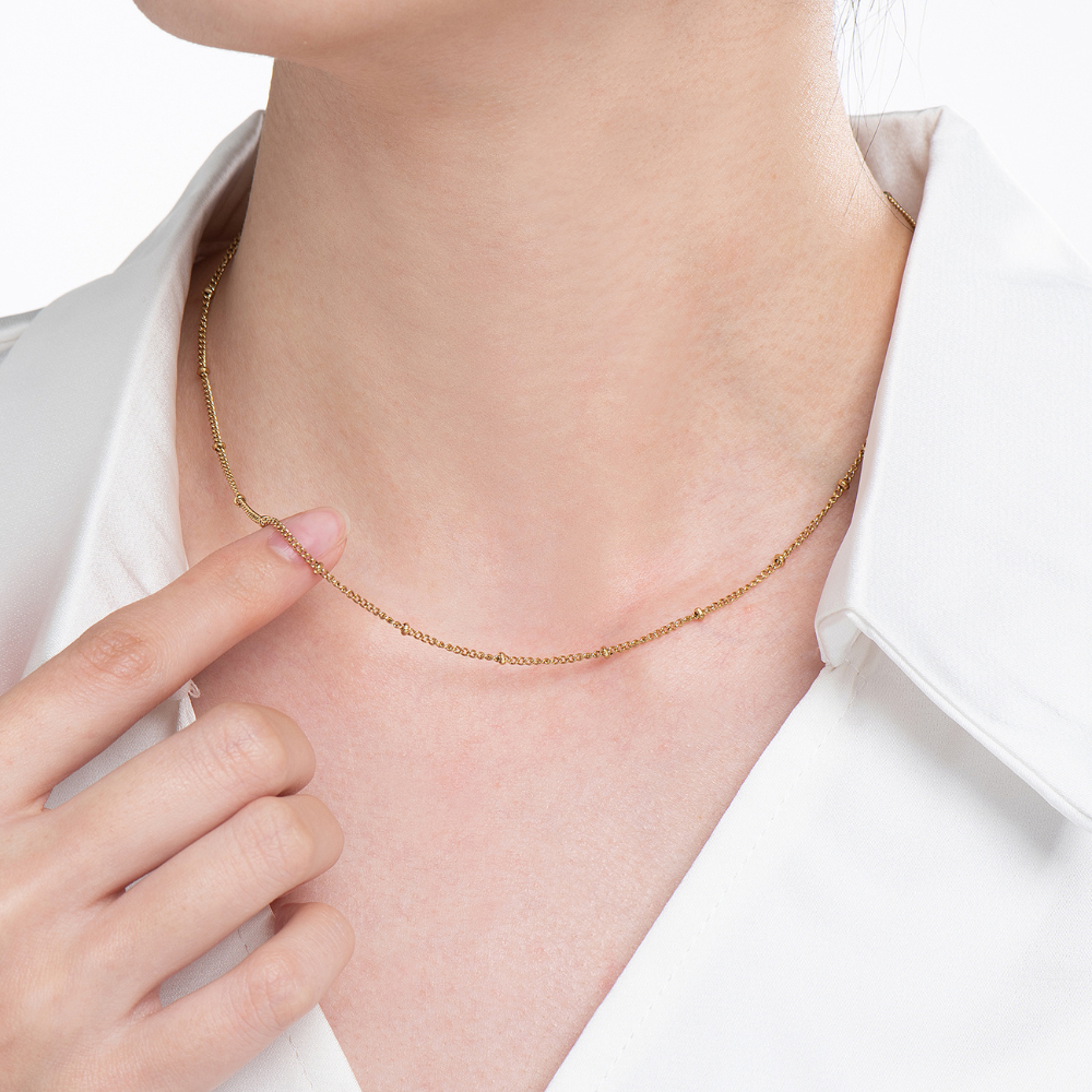 Stainless Steel Bead Chain Necklace