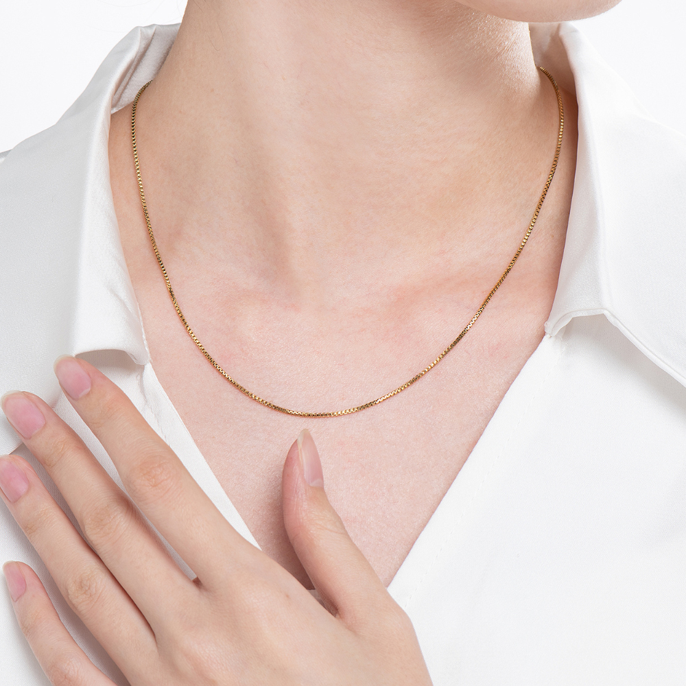 Stainless Steel Box Chain Necklace