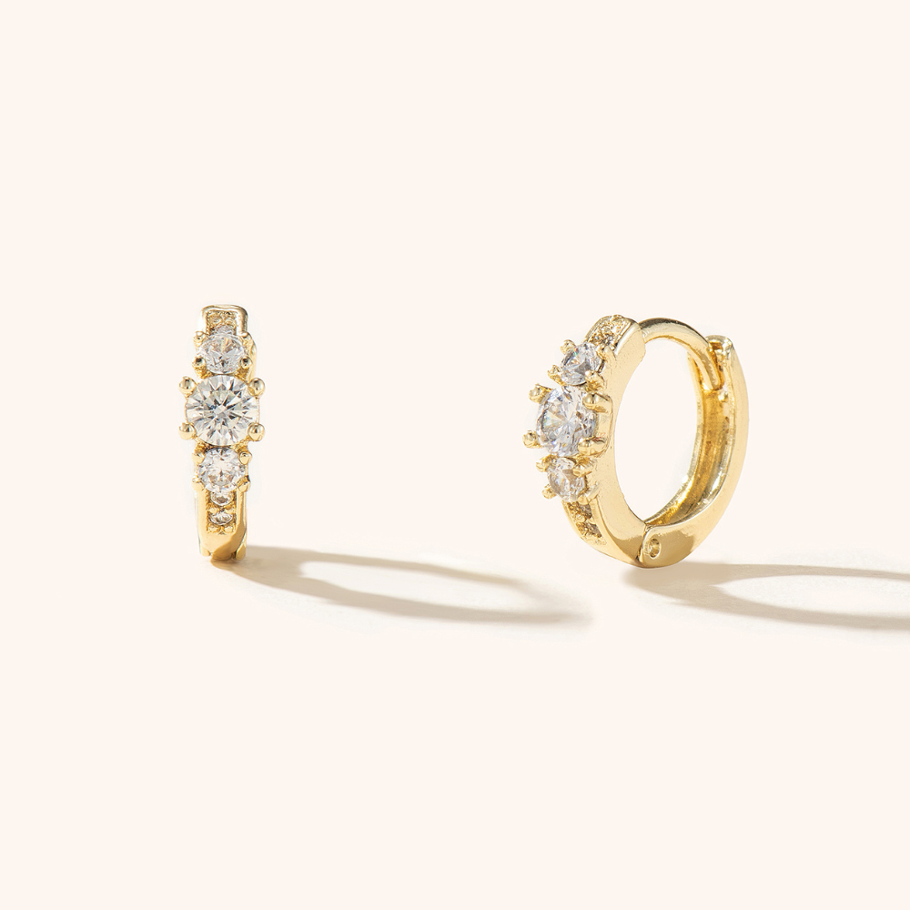 Jessy Huggie Hoop Earrings