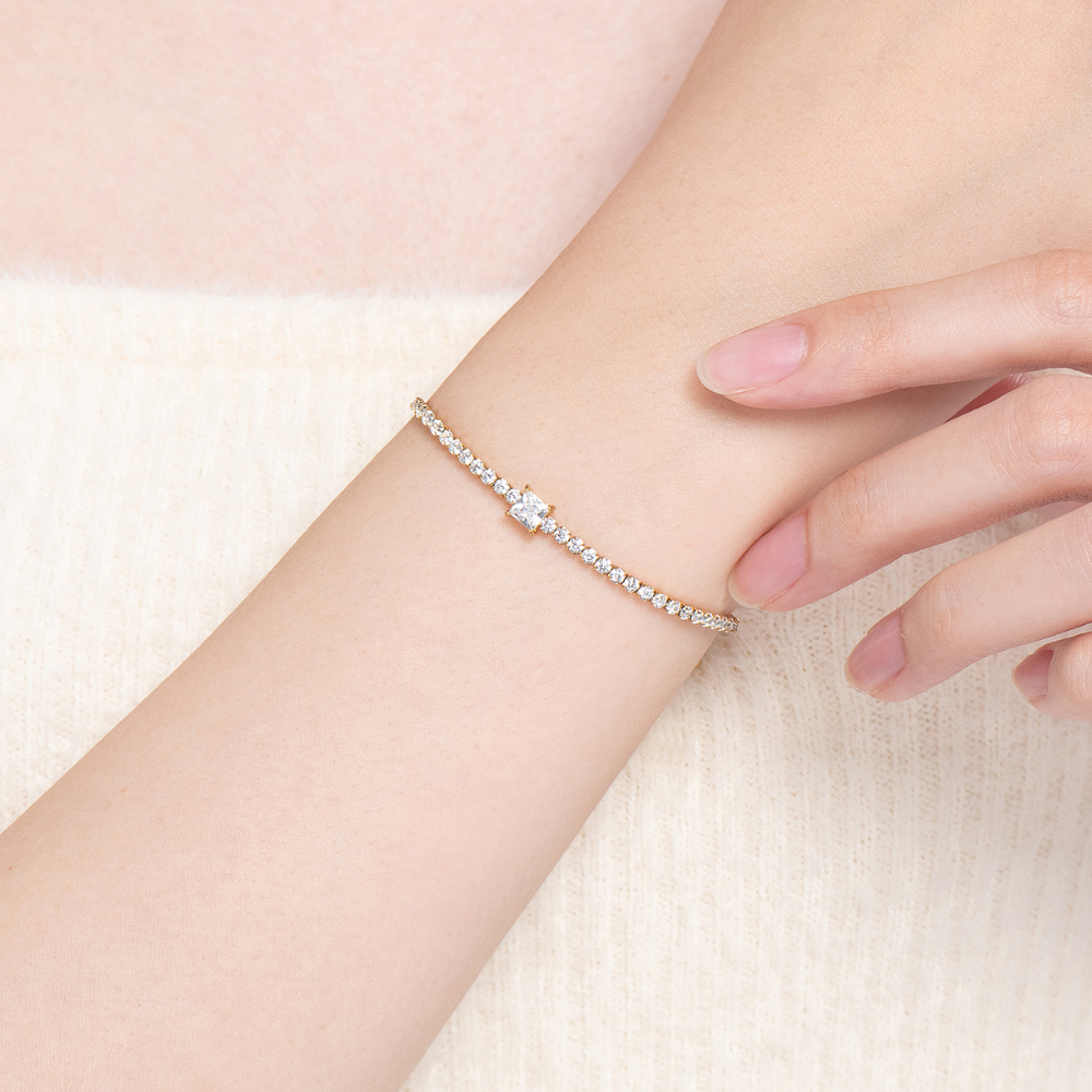 Stainless Steel Andi Tennis Bracelet