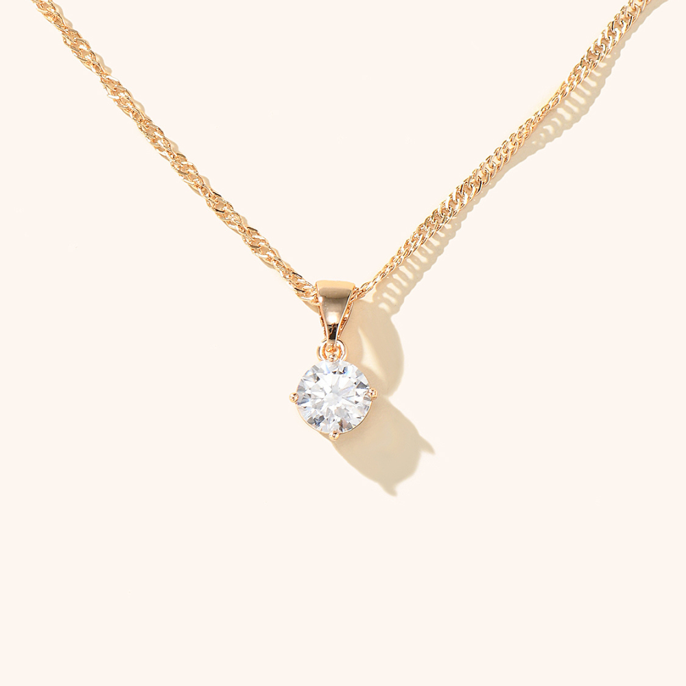 Nicole Solitaire Necklace