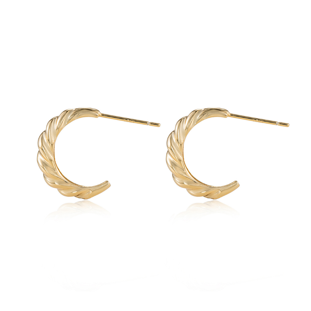Croissant Half Hoop Earrings