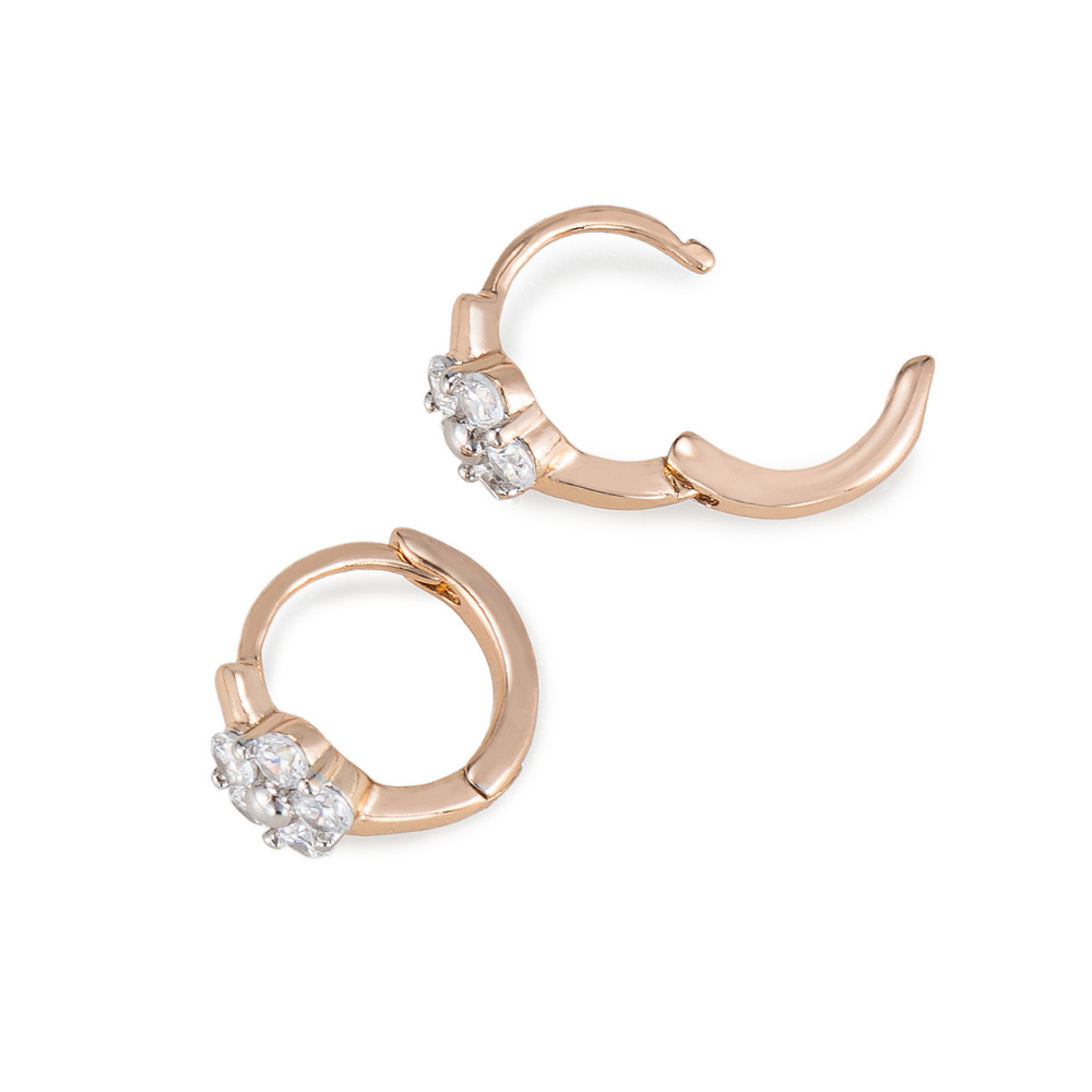 Sara Flower Hoop Earrings