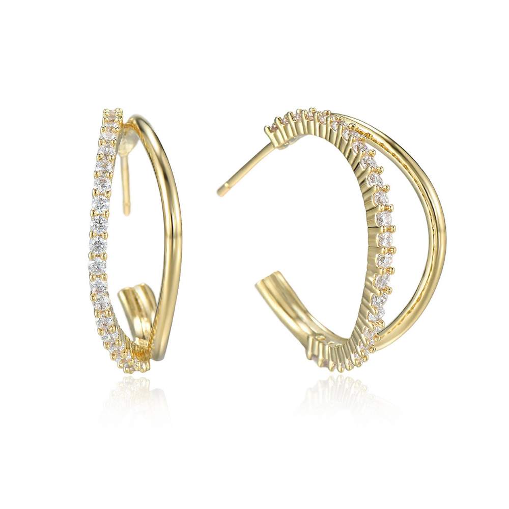 Natasha Half Hoop Earrings
