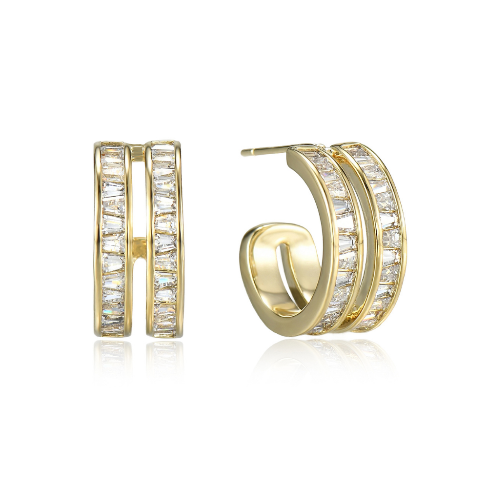 Mei Illusion Half Hoop Earrings