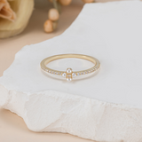Zelda Pearl Flower Ring