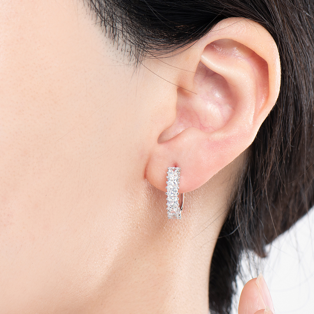 Kaylin Diamond Hoop Earrings